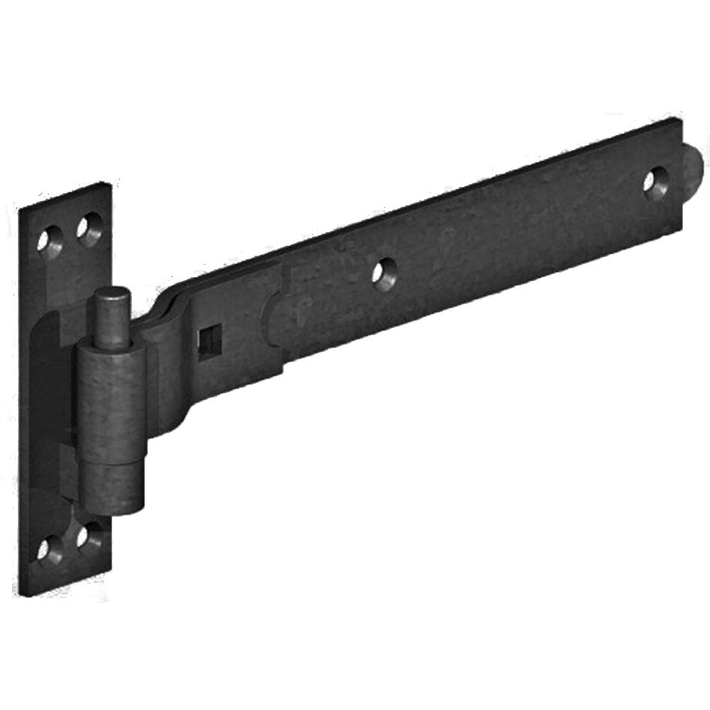 16" 400mm Heavy Duty Hook and Band Gate Hinges Garden Shed Galvanised or Black