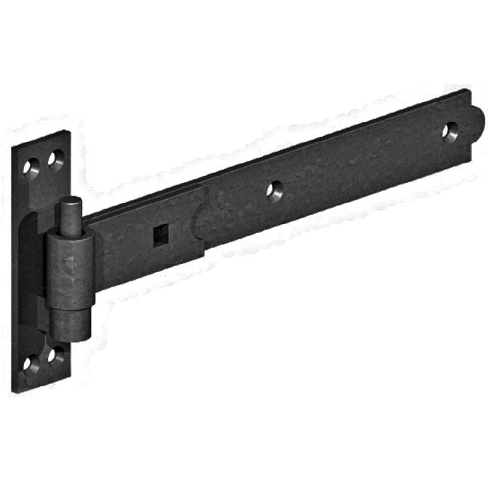 16" 400mm Heavy Duty Hook and Band Gate Hinges Garden Shed Galvanised or Black
