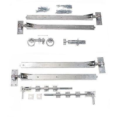 Gate Hinge Set - Adjustable Galv 24" Hook & Band