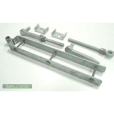 Gate Hinges - Adjustable Field Gate Hinge Set in Galv