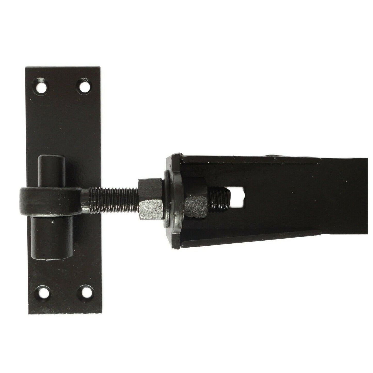 Adjustable Gate Hinges Heavy Duty Hook and Band Garden Shed Door in Galvanised & Black