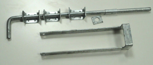 Double Gate Throwover Loop And 24" Drop Bolt Galvanised All Fixings Included