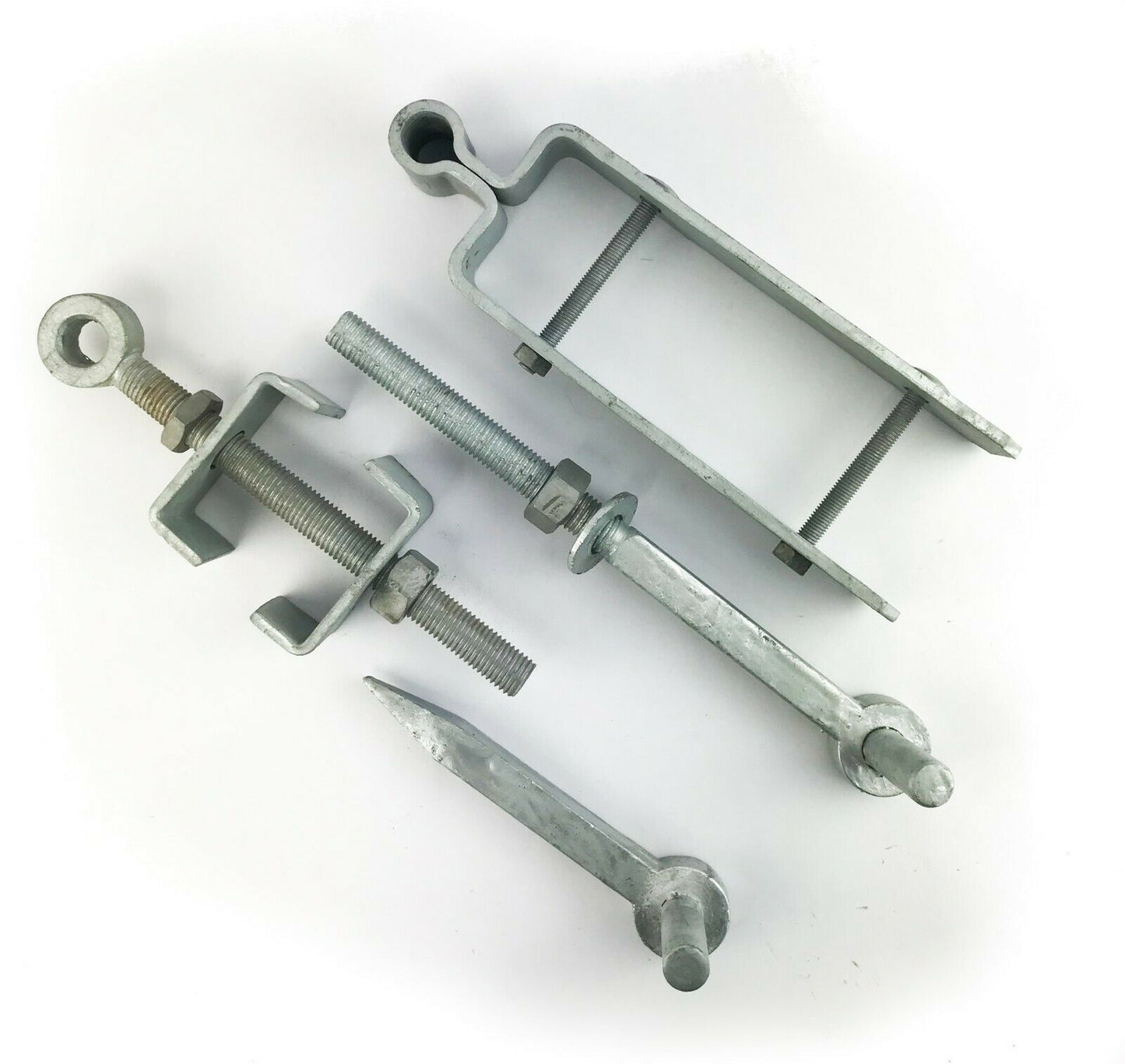Adjustable Field Gate Hinges Set Heavy Duty Galvanised Farm Driveway 5 Bar Gate