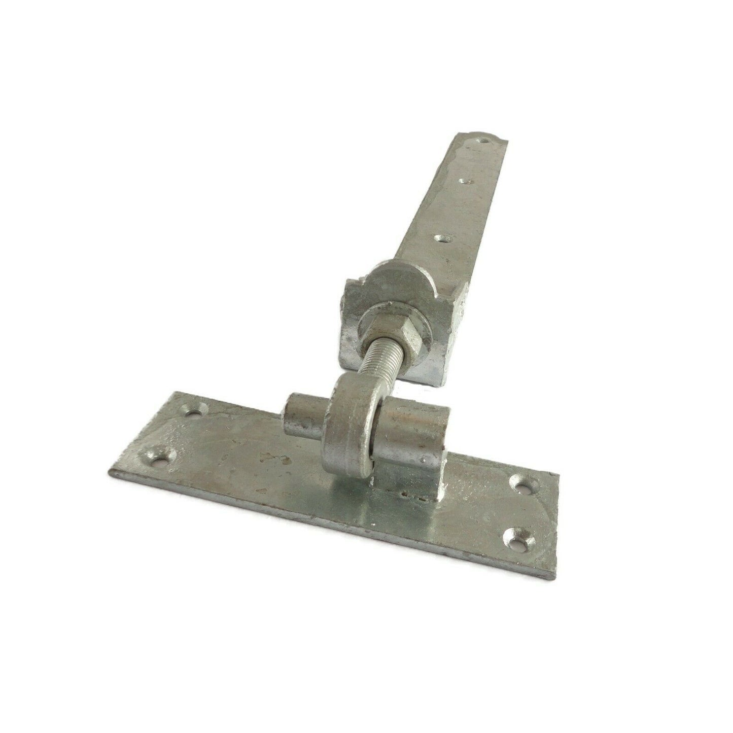 Adjustable Gate Hinges Hook And Band Galvanised Steel Heavy Duty Pair 10" or 12"