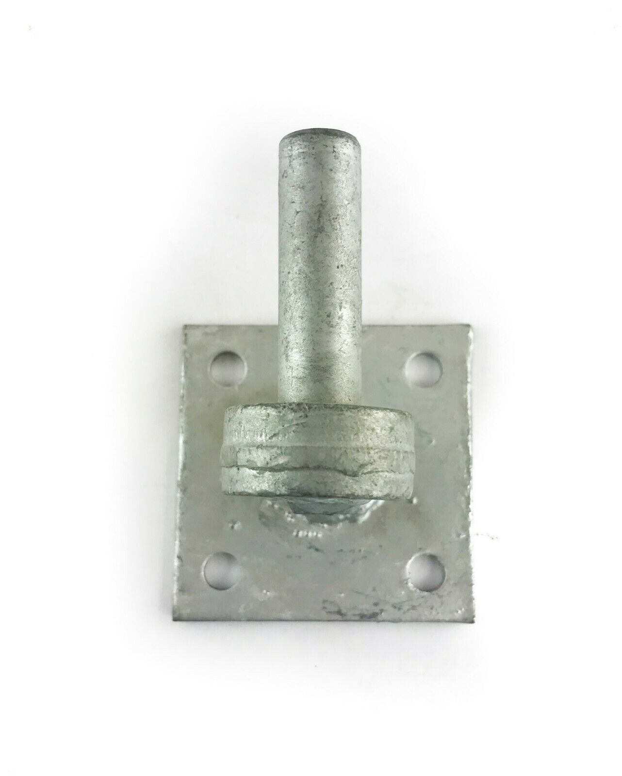 Gate Hanger Hook Plate 100mm 4" Square Pin 19mm 3/4" Heavy Duty Galvanised