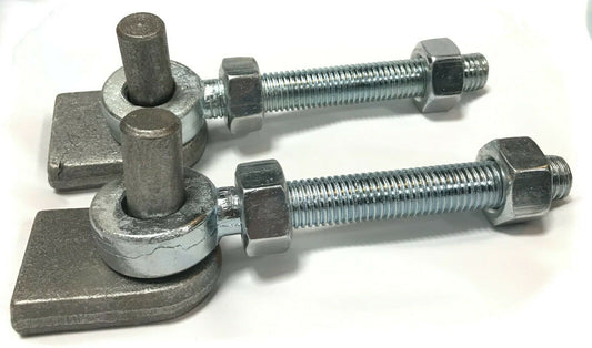Weld on Gate Hinge Hanger 19mm Pins & Adjustable Gate Eye Bolts 19mm x 152mm