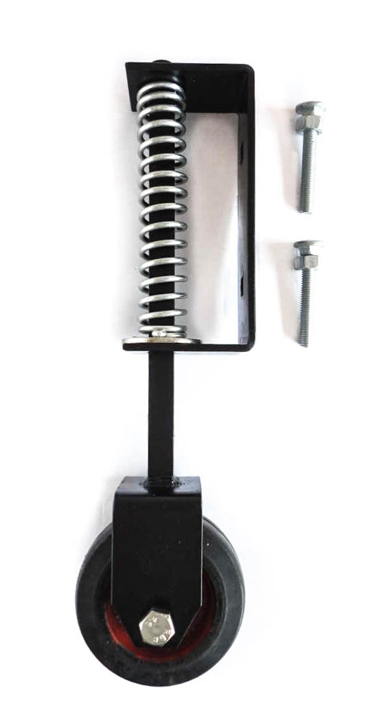 Heavy Duty Gate Wheel Spring Loaded - Black Finish ( Support / Jockey / Door )