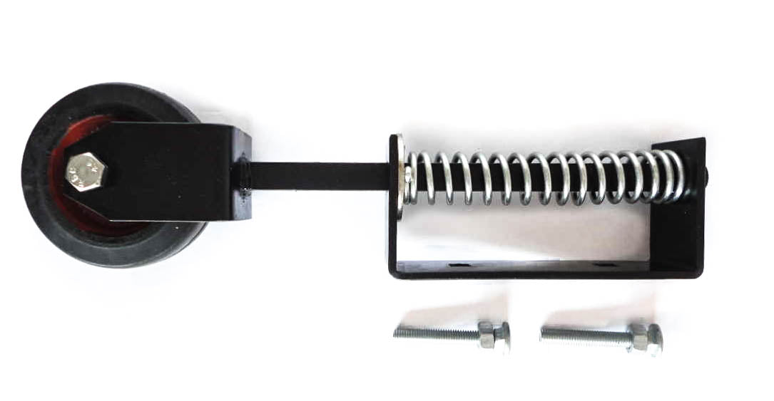 Heavy Duty Gate Wheel Spring Loaded - Black Finish ( Support / Jockey / Door )