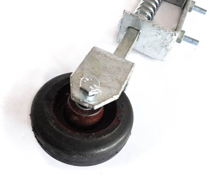 Heavy Duty Gate Wheel Spring Loaded - Galvanised (Support / Jockey / Door)