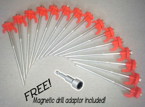 Drill / Screw in Tent Pegs - They're so Easy - Drill Your pegs / Remove Your Pegs in Seconds