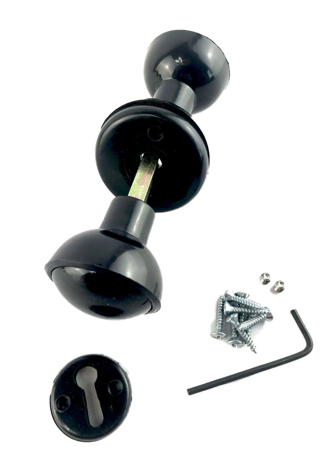 Plastic Door Knob Handles Brown or Black for Doors Cabinets Drawers