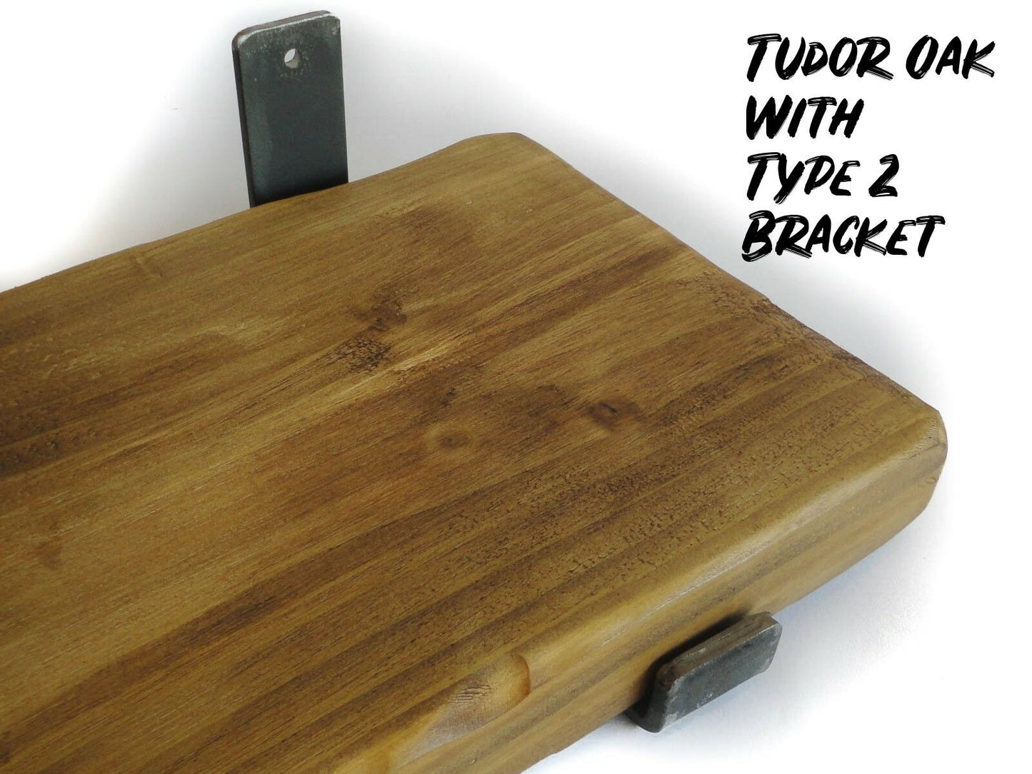 Rustic Chunky Shelf With Brackets Shelves including Scaffold Board Brackets Industrial Handmade Solid Wood