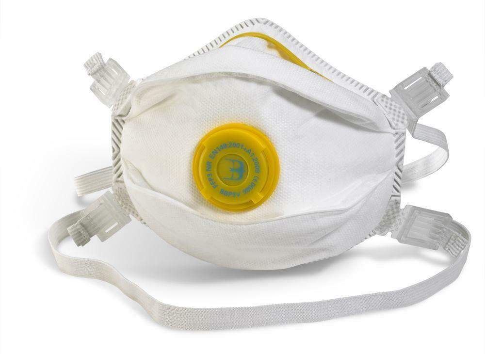 FFP3 Face Mask Cup Dust Masks Valved P3 N99 Disposable Respirator