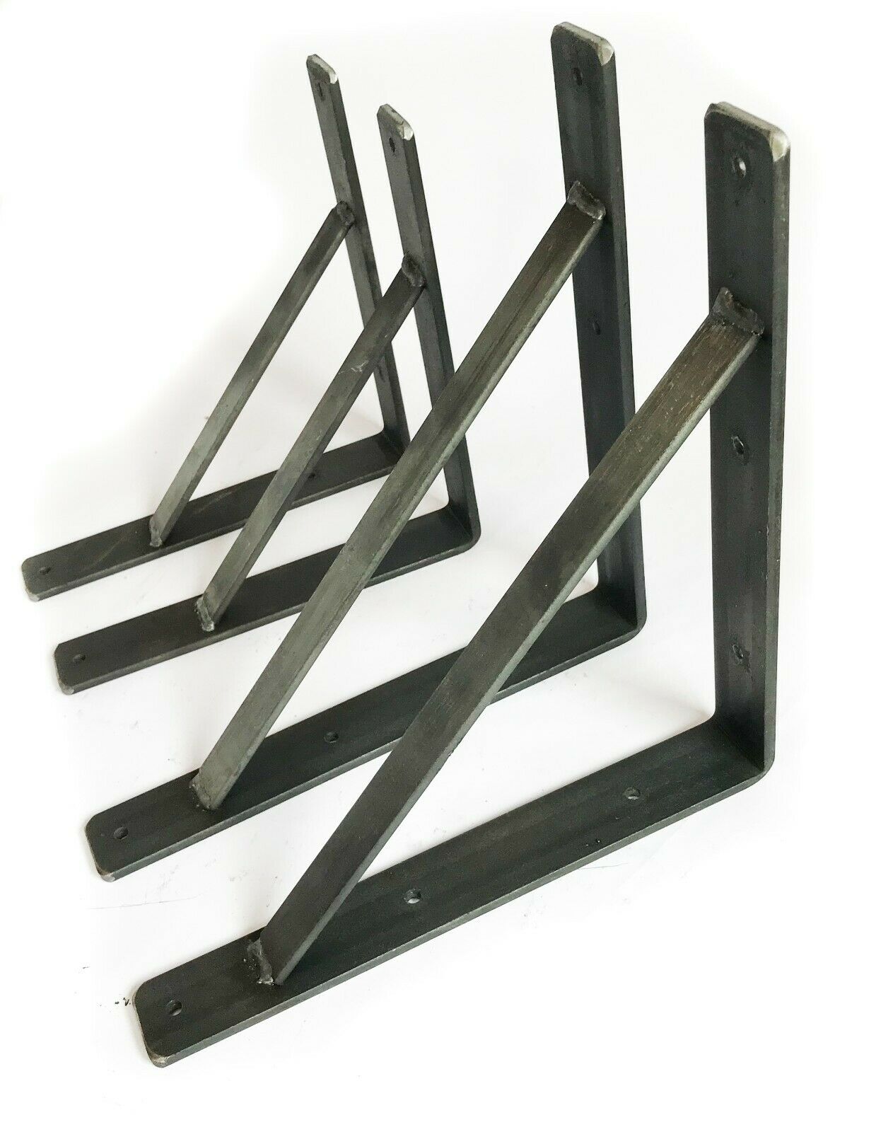 Heavy Duty Scaffold Board Shelf Brackets Rustic Handmade Industrial Modern
