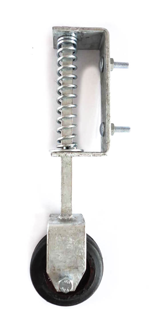 Heavy Duty Gate Wheel Spring Loaded - Galvanised (Support / Jockey / Door)