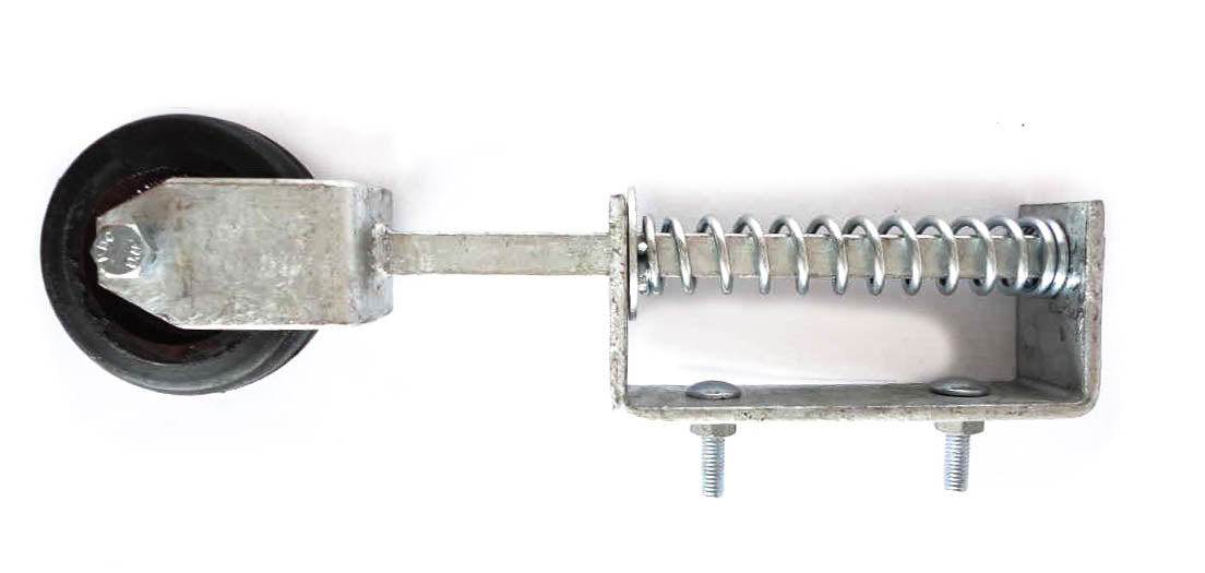 Heavy Duty Gate Wheel Spring Loaded - Galvanised (Support / Jockey / Door)